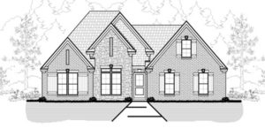 Memphis Home Builders | 15 58J Model Elevation