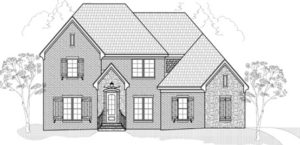 Memphis Home Builders | SR Dalton Floor Plan Elevation