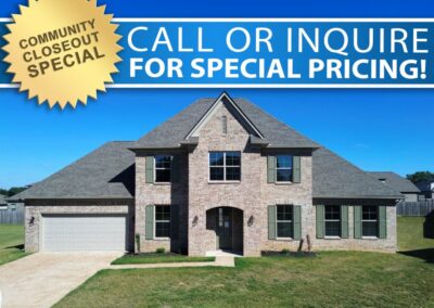 AVAILABLE 56 S Bigham Cv Lot 63 Walker Meadows 1 Midsouth Homebuilder DD Homes Atoka Homebuilder 7.5.25