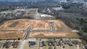 Lennox Village Drone Photos (3) Midsouth Homebuilder, D&D Homes, Atoka Homebuilder 1.6.25