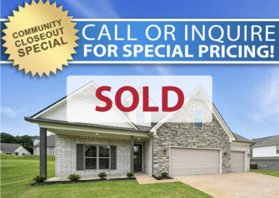 SOLD Community Closeout 131 Pritchett Cv Lot 80 Walker Meadows 5 Midsouth Homebuilder DD Homes Atoka Homebuilder 12.11.25