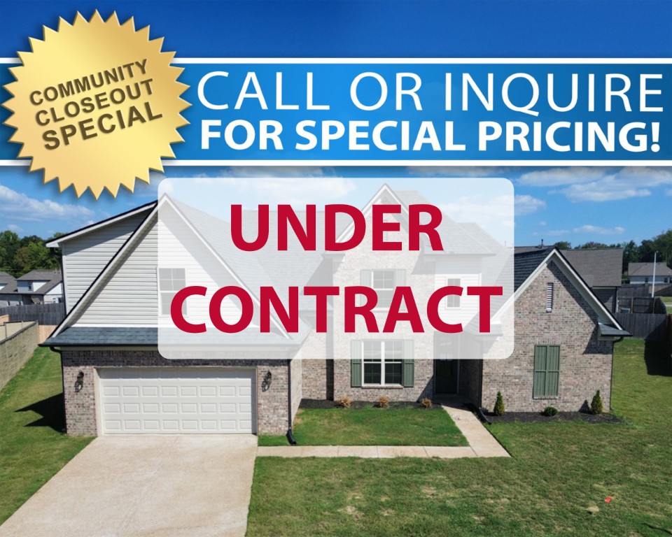 UNDER CONTRACT Community Closeout 110 Pritchett Cv Lot 25 Walker Meadows 1 Midsouth Homebuilder DD Homes Atoka Homebuilder 3.5.26 UNDER CONTRACT Community Closeout 110 Pritchett Cv Lot 25 Walker Meadows 1 Midsouth Homebuilder DD Homes Atoka Homebuilder 3.5.26
