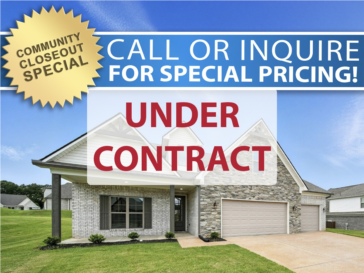 UNDER CONTRACT Community Closeout 131 Pritchett Cv Lot 80 Walker Meadows 5 Midsouth Homebuilder DD Homes Atoka Homebuilder 12.11.25