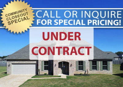 Under Contract Community Special 56 S Bigham Cv Lot 63 Walker Meadows 1 Midsouth Homebuilder DD Homes Atoka Homebuilder 1.22.26